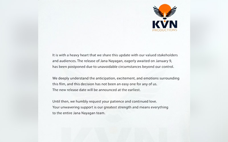 jana nayagan postpond letter